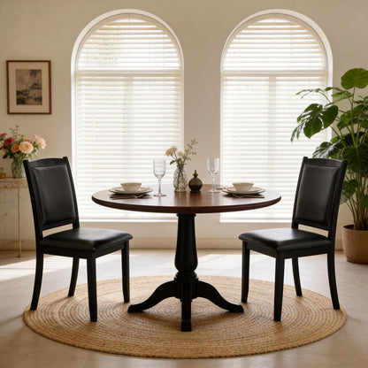 Dining Chairs, Faux Leather Upholstered Kitchen Chairs with Padded Seat