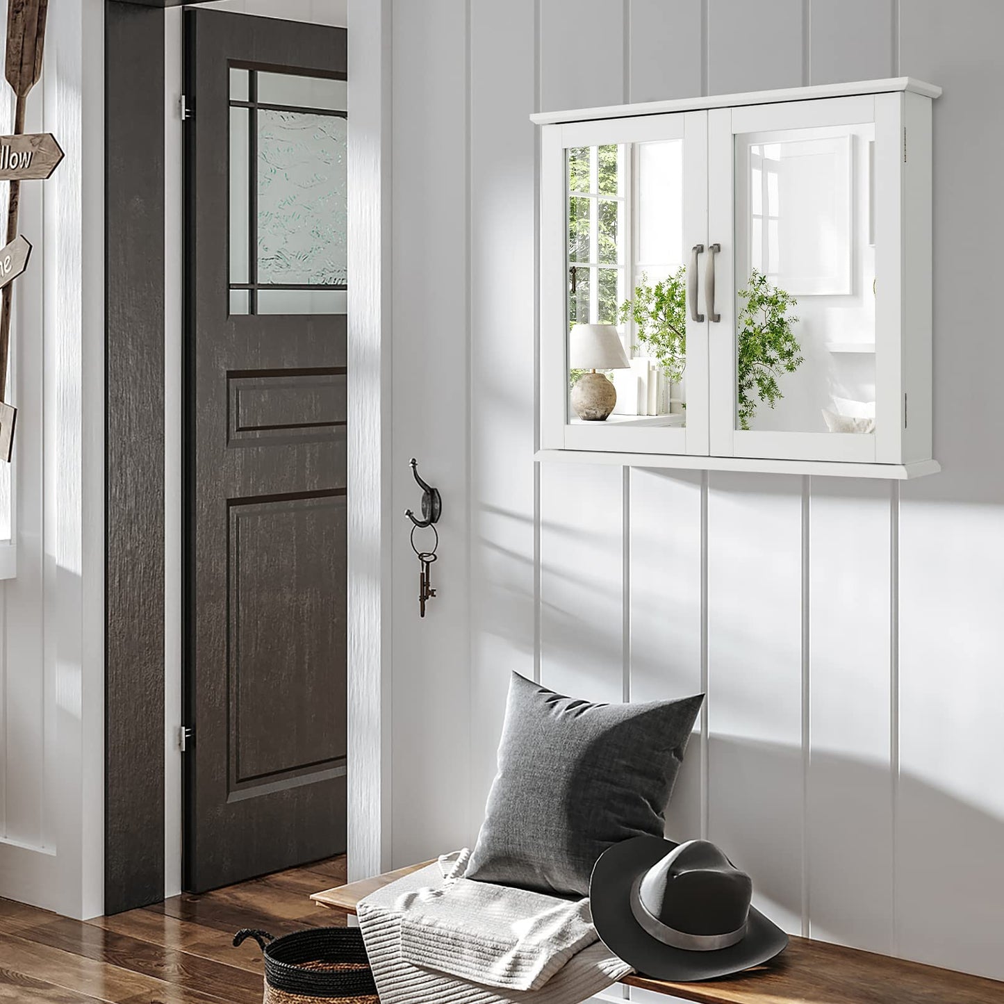 Wall-mounted Bathroom Mirror Cabinet for Bathroom Living Room