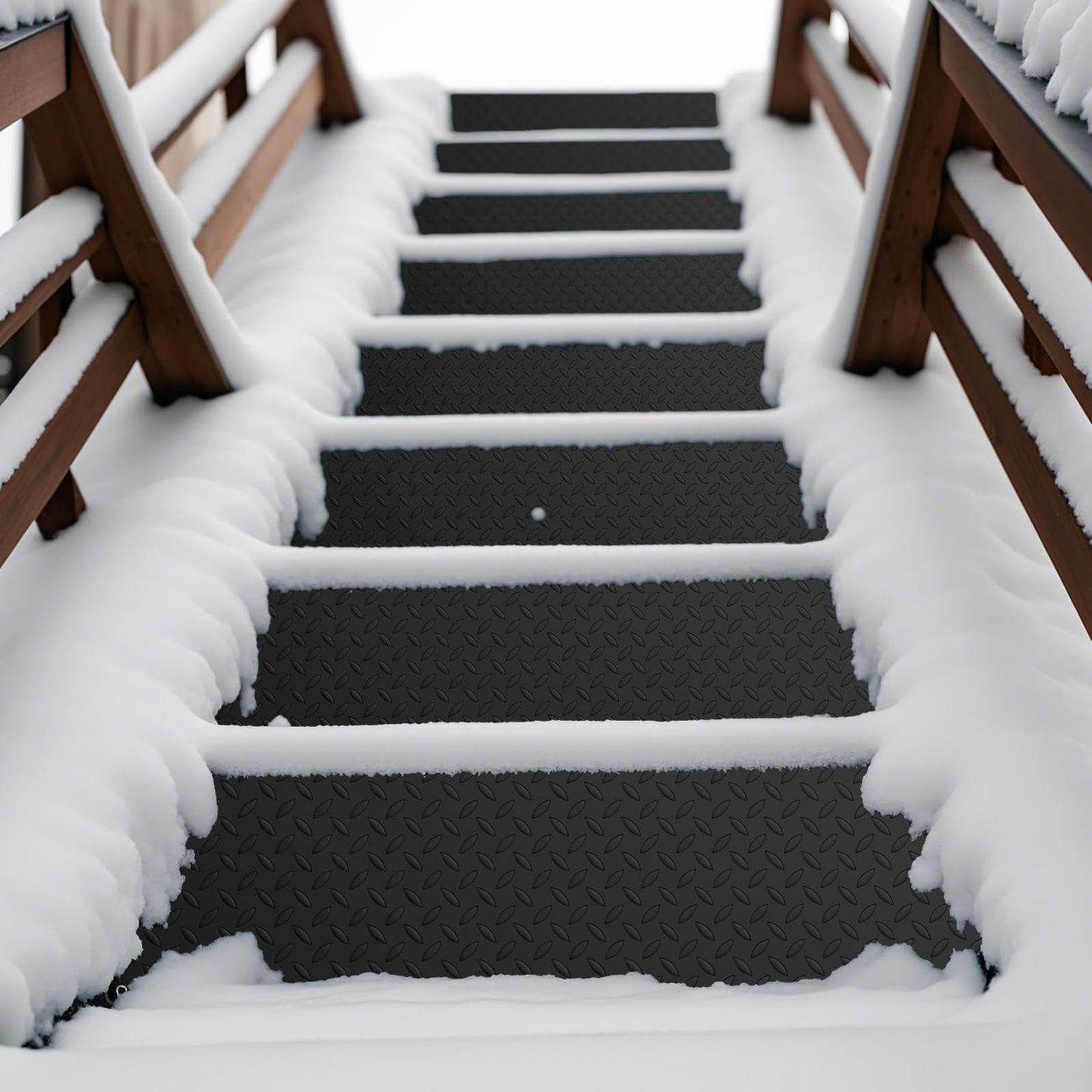 Heated Snow Melting Mat, Outdoor No-Slip Rubber Mat with 1.5m Power Cord