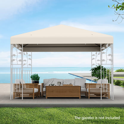 3x3m Gazebo Top Cover Roof Replacement, Outdoor Waterproof Canopy