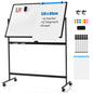 Reversible Mobile White Board with Adjustable Height