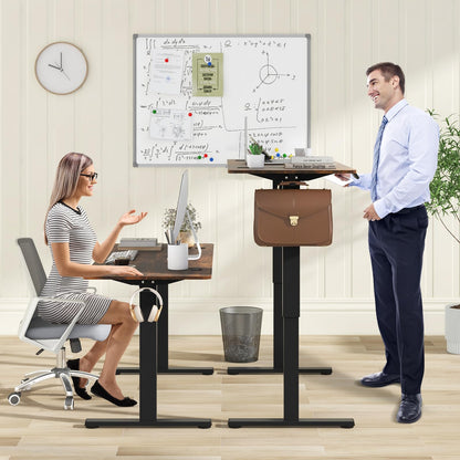 140 x 60 CM Height Adjustable Standing Desk with 3 Memory Heights