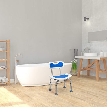 Shower Chair with Backrest and Handles