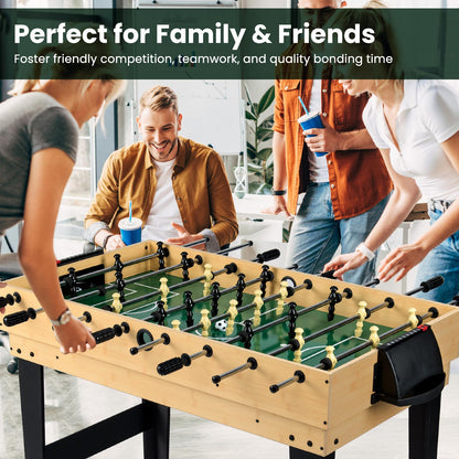 10-in-1 Combo Game Table Set with Foosball and Air Hockey