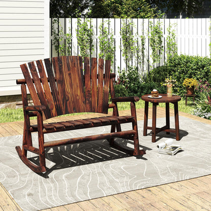 2 Person Adirondack Rocking Chair for Garden