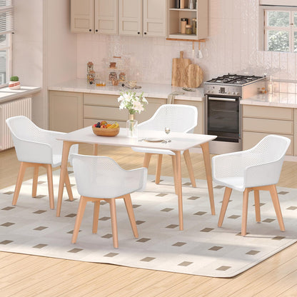 Dining Chairs Set of 2, Modern Kitchen Chairs with Breathable Mesh Backrest