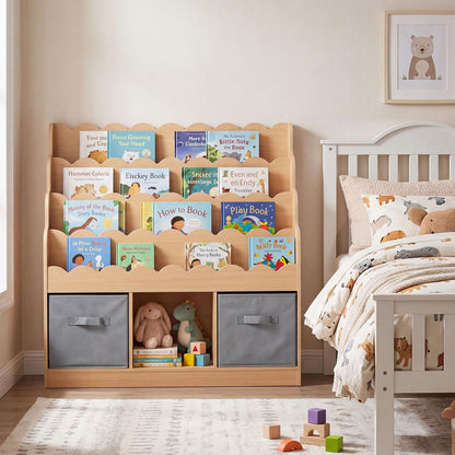 Kids Bookcase, Children Storage Shelf