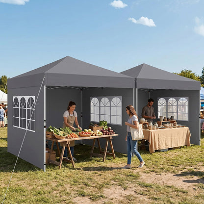 3m x 3m Pop Up Gazebo, Waterproof Outdoor Canopy Tent