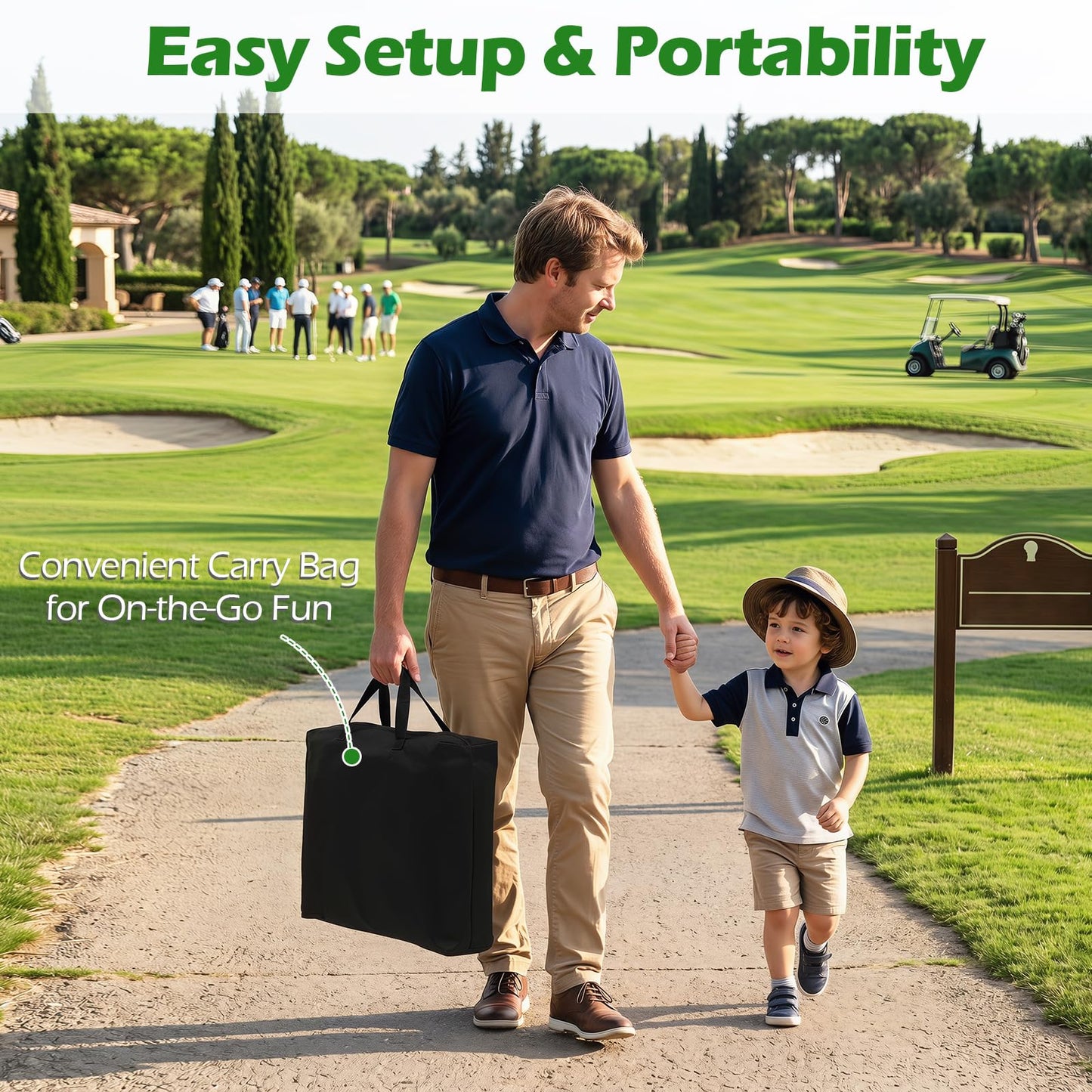 Large Golf Chipping Game Set for Adults & Kids
