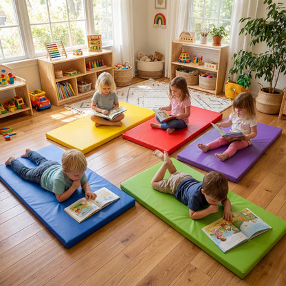 5 Pcs Kids Nap Mat, 5.5cm Thick Sponge Children Floor Rest Mats