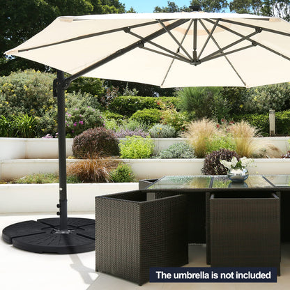 Outdoor Garden Patio Yard Cantilever Banana Umbrella Base Weight