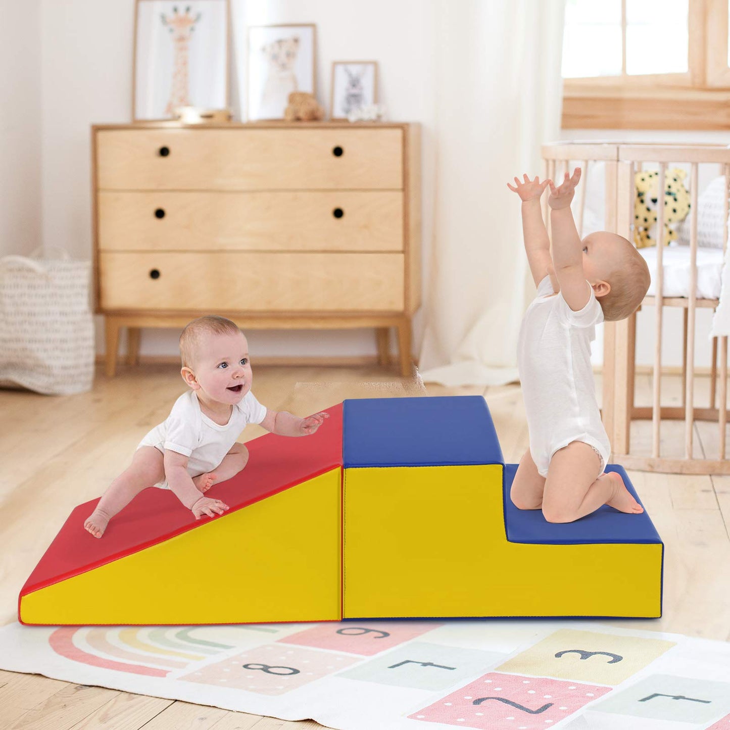 Toddler Climb and Crawl Foam Play Set Baby Soft Play Equipment