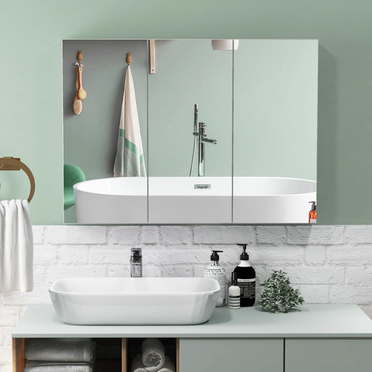 Frameless Bathroom Wall Mounted Medicine Cabinet with Mirror