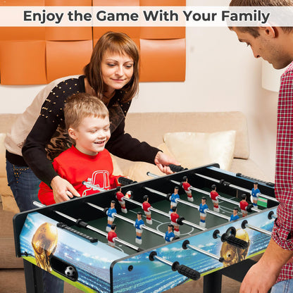 Freestanding Soccer Game Table with Removable Legs for Home Game Room Bar