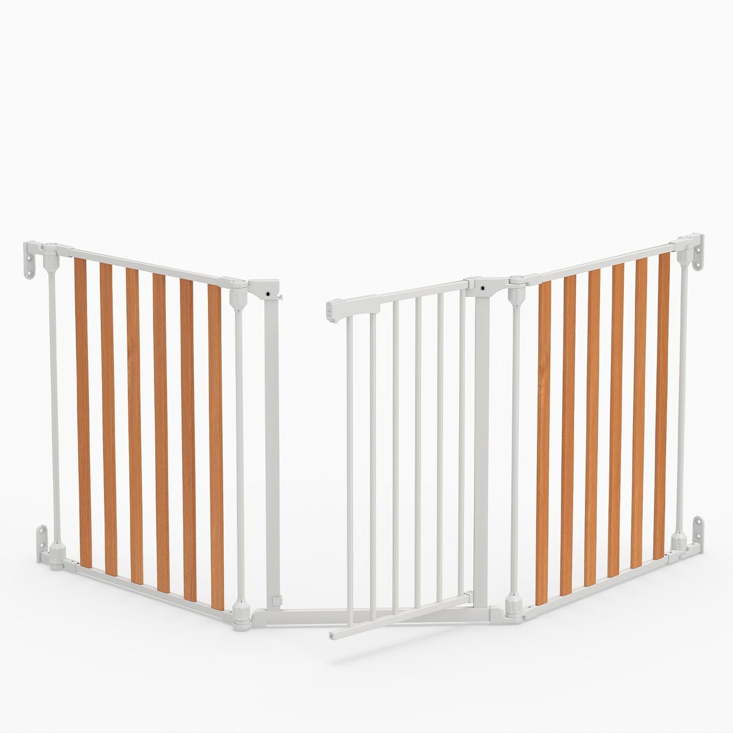 Pressure Baby Gate with One-hand Opening, 2-Way Door Swing, Freestanding Dog Stair Gates Pet Safety Fence