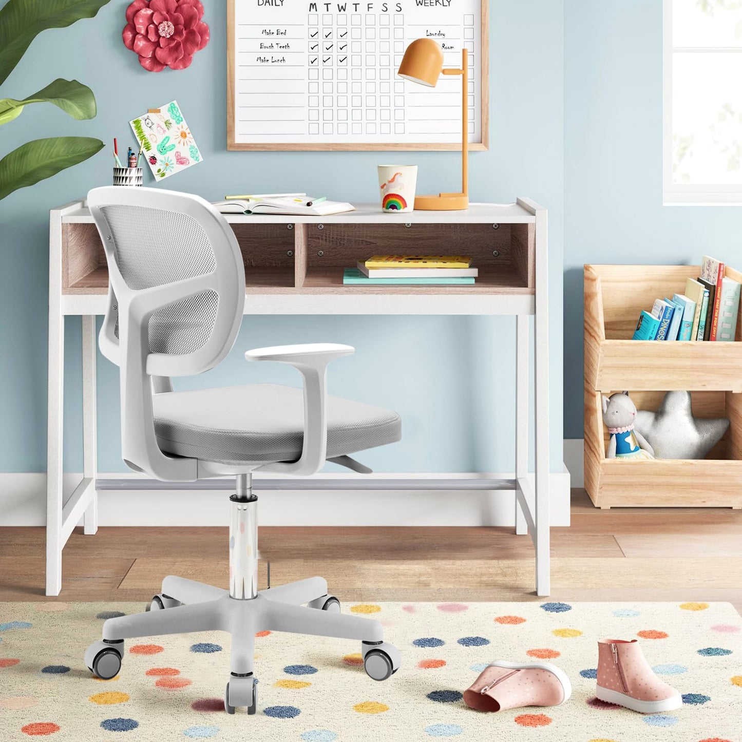 Children Task Study Chairs with Lumbar Support for School Home Office