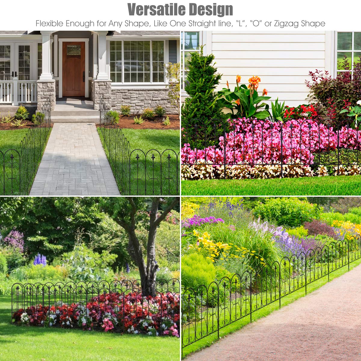 Outdoor Coated Metal Rustproof Landscape Decorative Fencing Panels