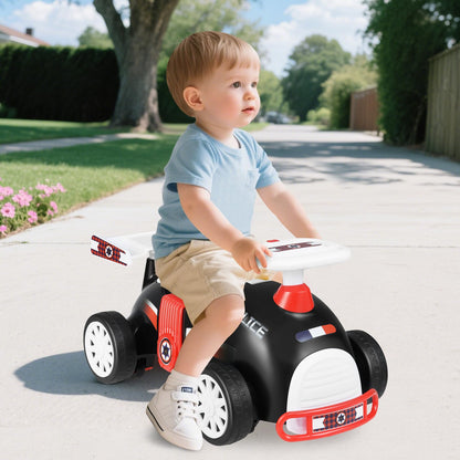 Kids Ride On Car Sliding Toy with Music and Cool Rear Wings