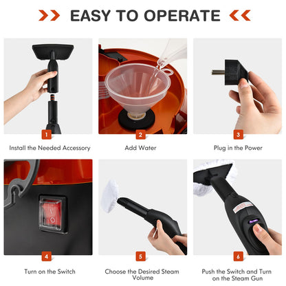Giantex Steam Cleaner 2000W Multipurpose Steam Mop with 20 Accessories & 1.5L Tank