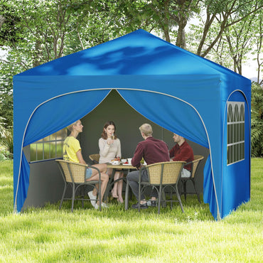 Outdoor Foldable Canopy Tent with 4 Removable Sidewall