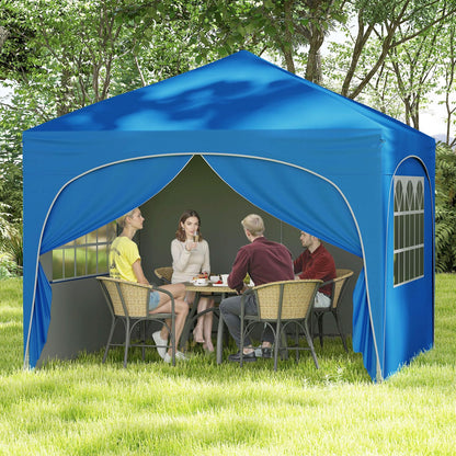 Outdoor Foldable Canopy Tent with 4 Removable Sidewall