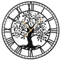 Large Wall Clock, 27”/68cm Metal Non-Ticking Decorative Clock