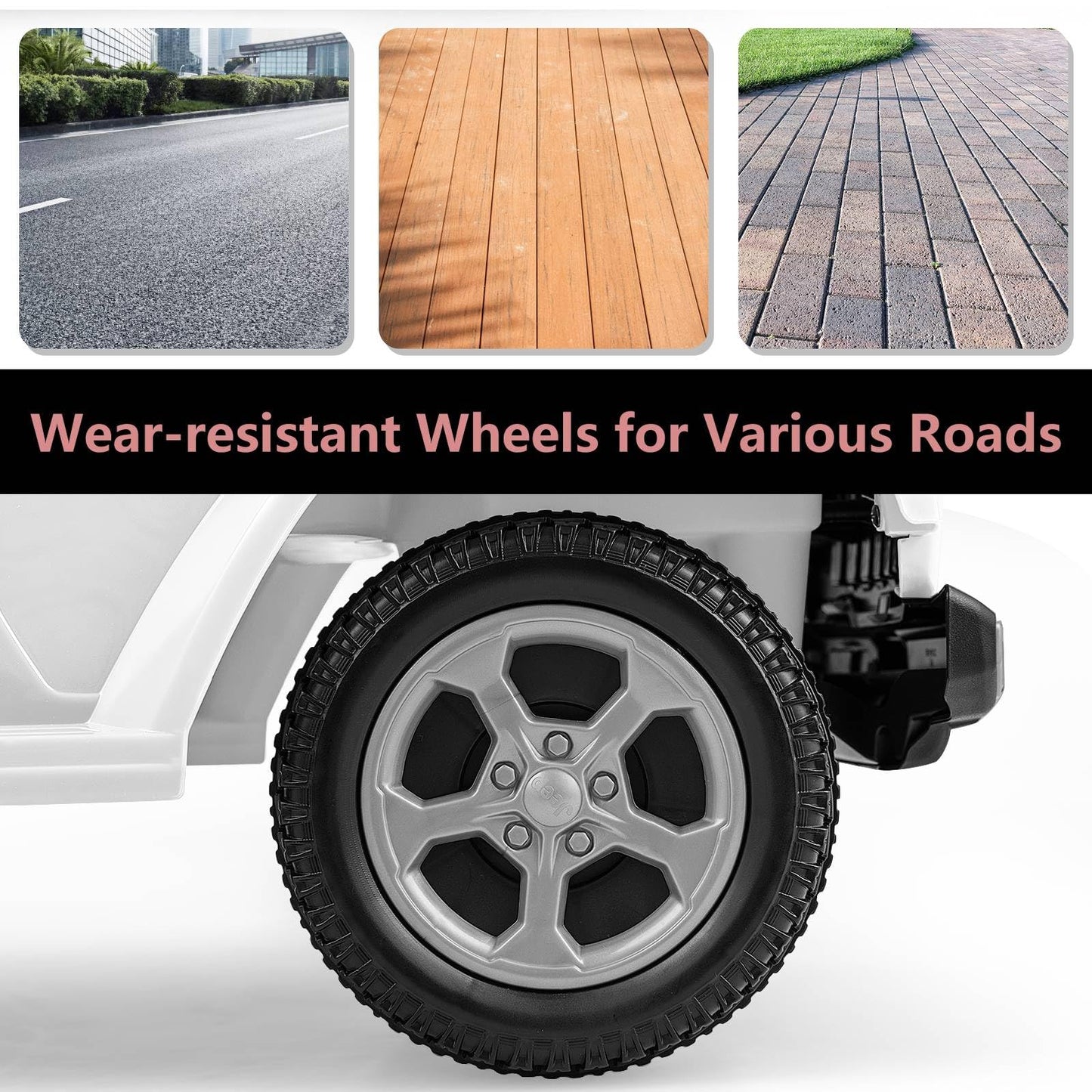 Licensed Jeep Ride On Push Car with Steering Wheel and Engine Sound for Ages 18-36 Months