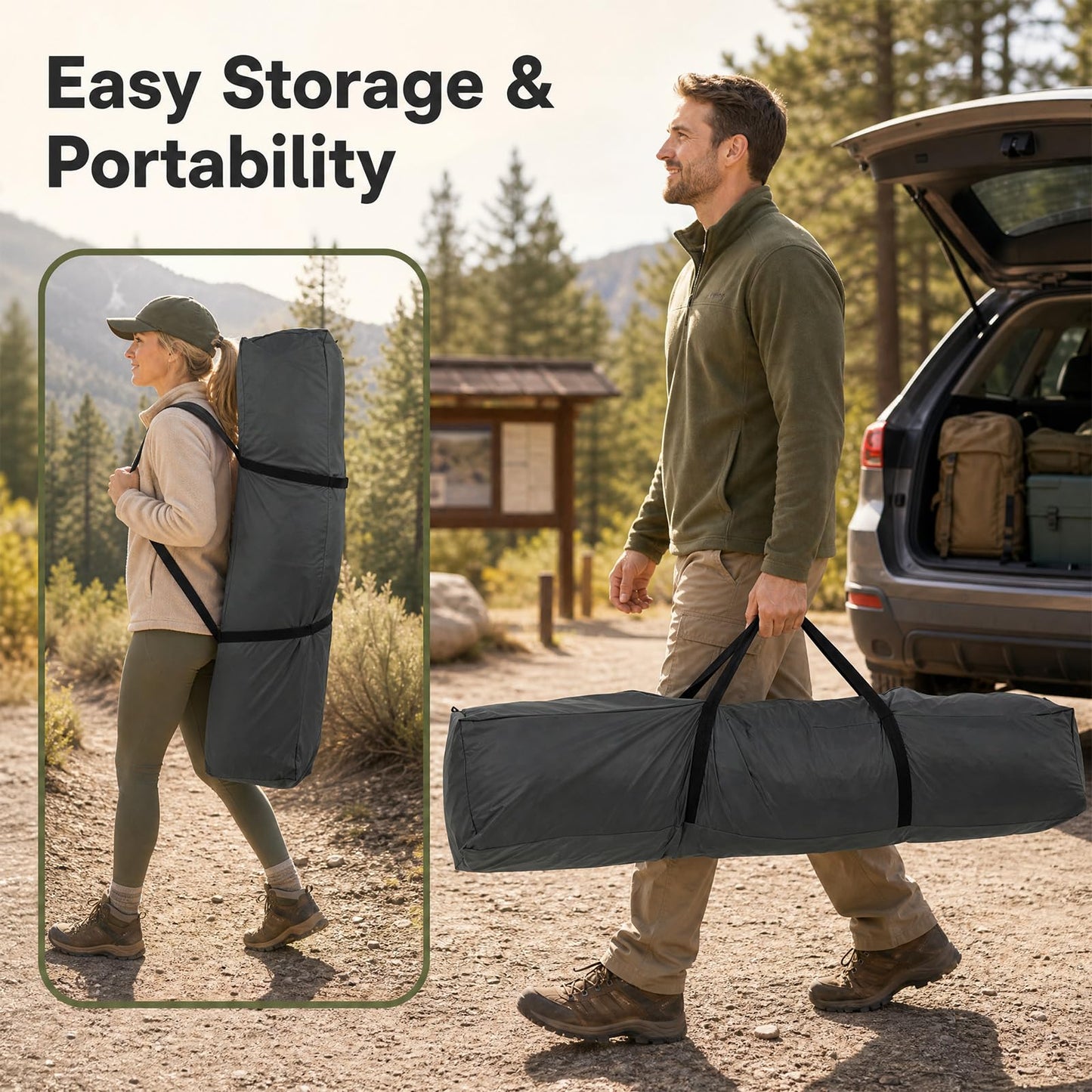 399 x 267 cm 10 Person Instant Cabin Camping Tent with Rainfly