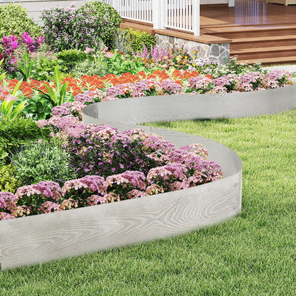 6-Pack 600 cm Galvanized Metal Landscape Edging for Lawn Yard