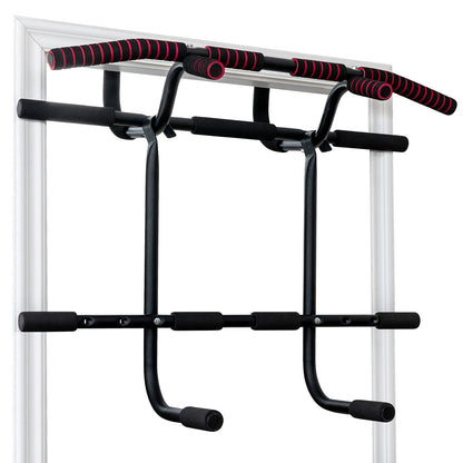 Doorway Pull up Bar Strength Training with Power Ropes and Foam Padded Handles