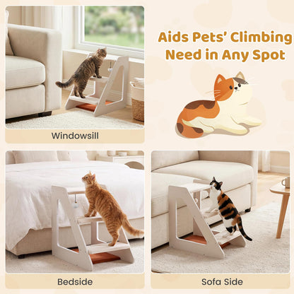 3-Tier Pet Stair Cat Steps Dog Climber Ladder