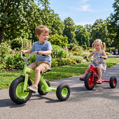 Kids Tricycle ( 84 x 55 x 68-77cm, without Storage Basket) | Carbon Steel Toddler Trike with Inflatable Rubber Tires