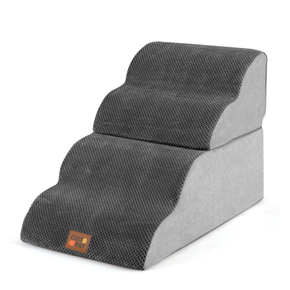 Dog Steps for Bed, 4/5-Step Modular Dog Stairs with Non-slip Bottom