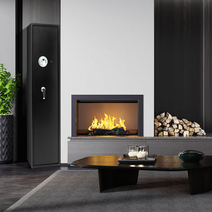 5-Rifle Long Heavy Duty Gun Cabinet with Digital Keypad