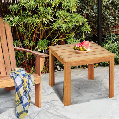 Outdoor Acacia Wood Side Table