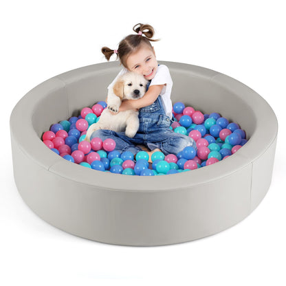 Ball Pit for Toddlers Baby Foam Ball Pit with Ocean Balls Soft Round Kids Ball Pool