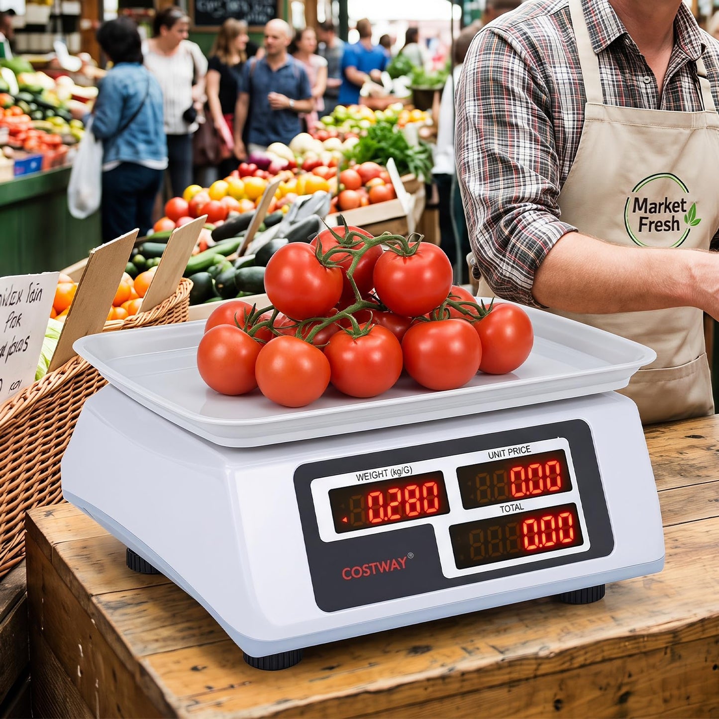 40kg Price Computing Scale with Dual-sided LED Display