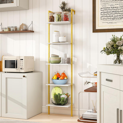 Tall Narrow Wall Bookshelf Open Display Rack