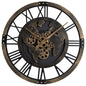 Large Wall Clock, 27”/68cm Metal Non-Ticking Decorative Clock, Battery-Operated Wall Decoration