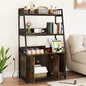 Cat Litter Box Enclosure, Hidden Cats Washroom Furniture with 3-tier Storage Shelves