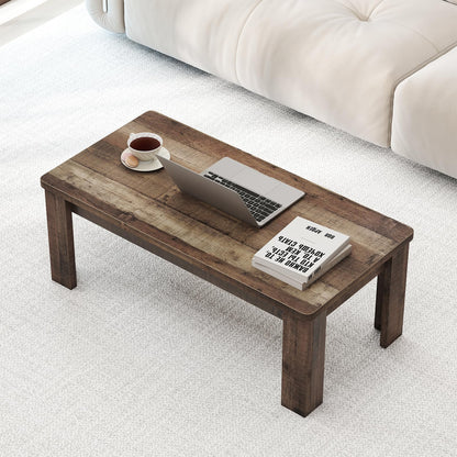 120 cm Farmhouse Coffee Table with Spacious Tabletop