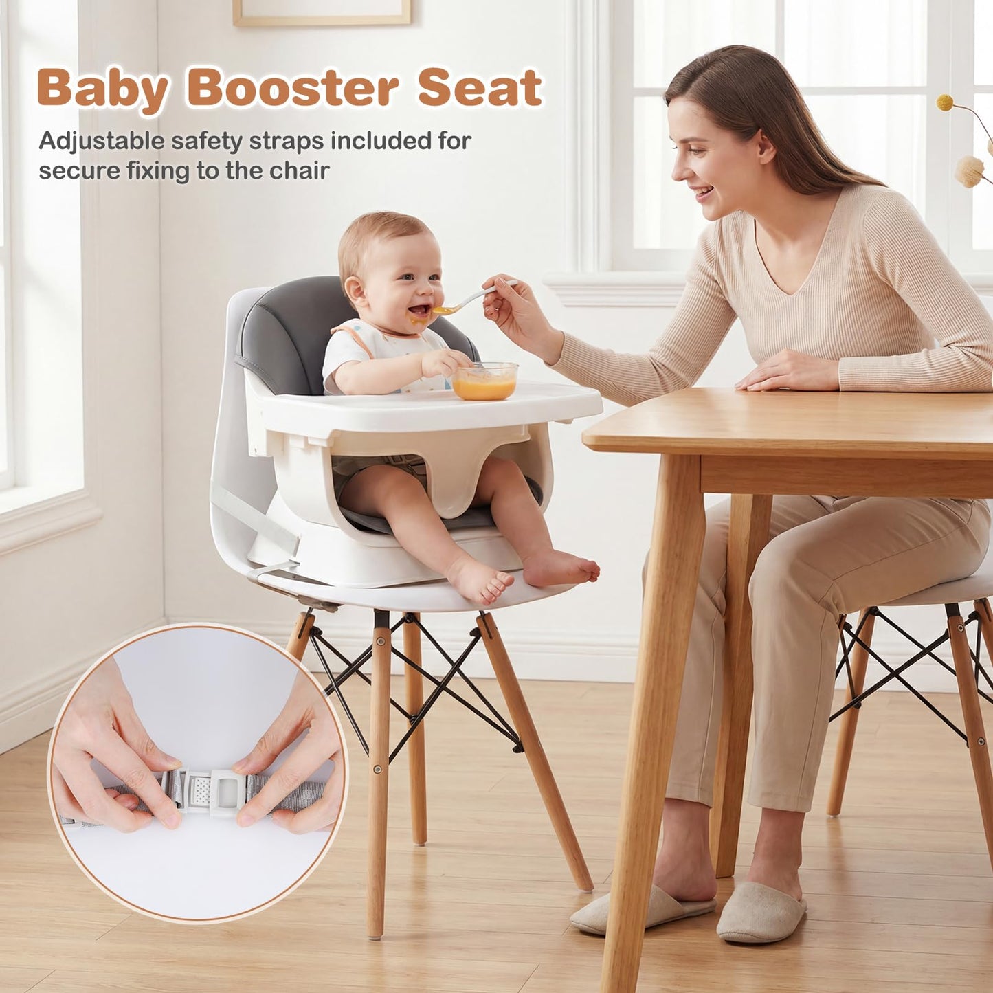 High Chair for Babies and Toddlers, Convertible Baby Highchair