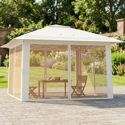 Pop up Gazebo, UPF50+ Sun-Protective Height Adjustable Pavilion Canopy Tent