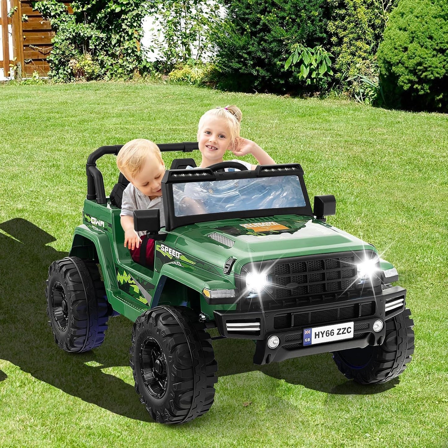 2-Seater Ride-on Car with Parent Remote Control