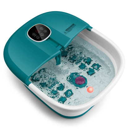 Foldable Heating Foot Soaker with Bubbles & Timing Function
