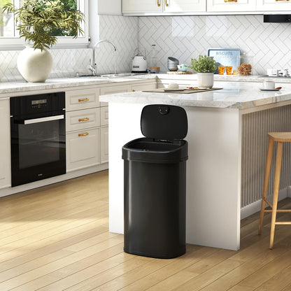 58L/68L Automatic Kitchen Bin, Dual-Zone Touchless Infrared Motion Sensor Waste Bin