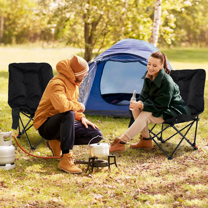 Folding Camping Chair, Lightweight Director Chair with Storage Pocket and Carrying Bag