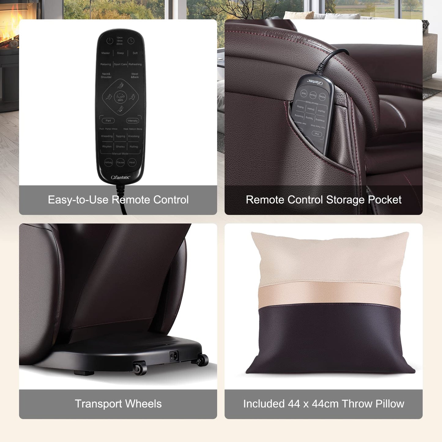 3D Zero Gravity Massage Chair with Full Body Massage and Back Heater