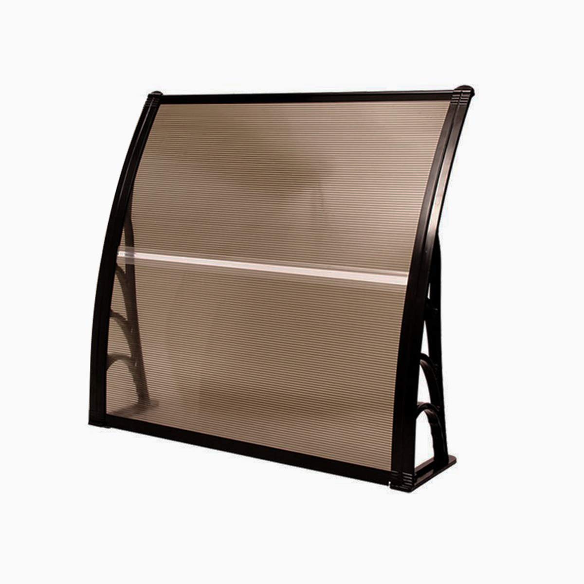 100 x 100cm Polycarbonate Door Awning Canopy