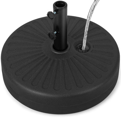 Water and Sand Fillable Umbrella Stand with Built-in Handle
